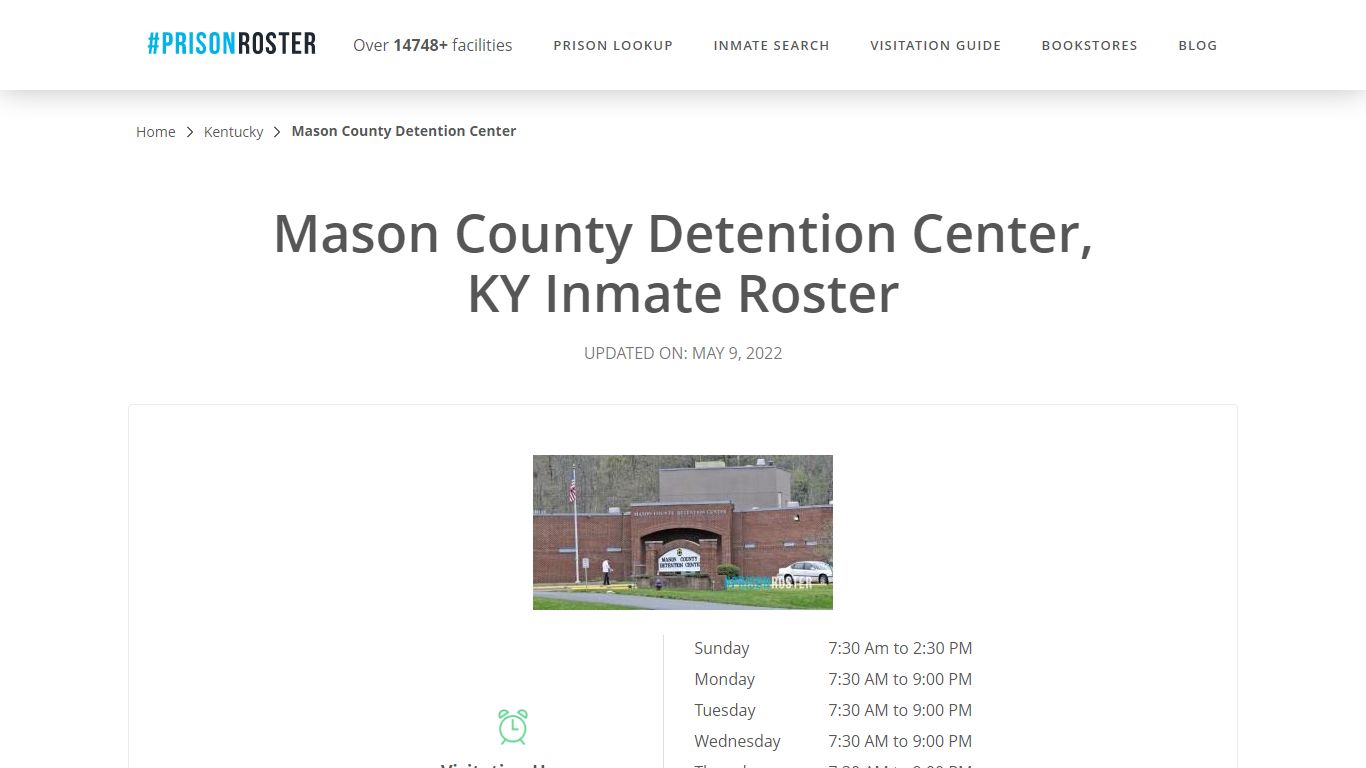 Mason County Detention Center, KY Inmate Roster